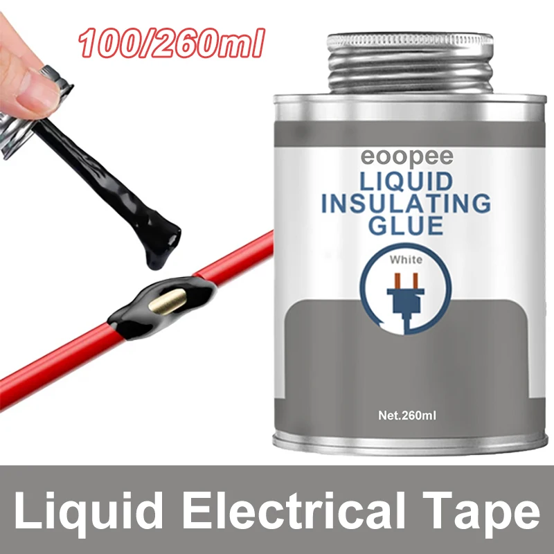 Insulating Tape 100/260ml Liquid Insulating Tape Repair Rubber Glue High Temperature Resistant Insulation Waterproof Electrician's Tape