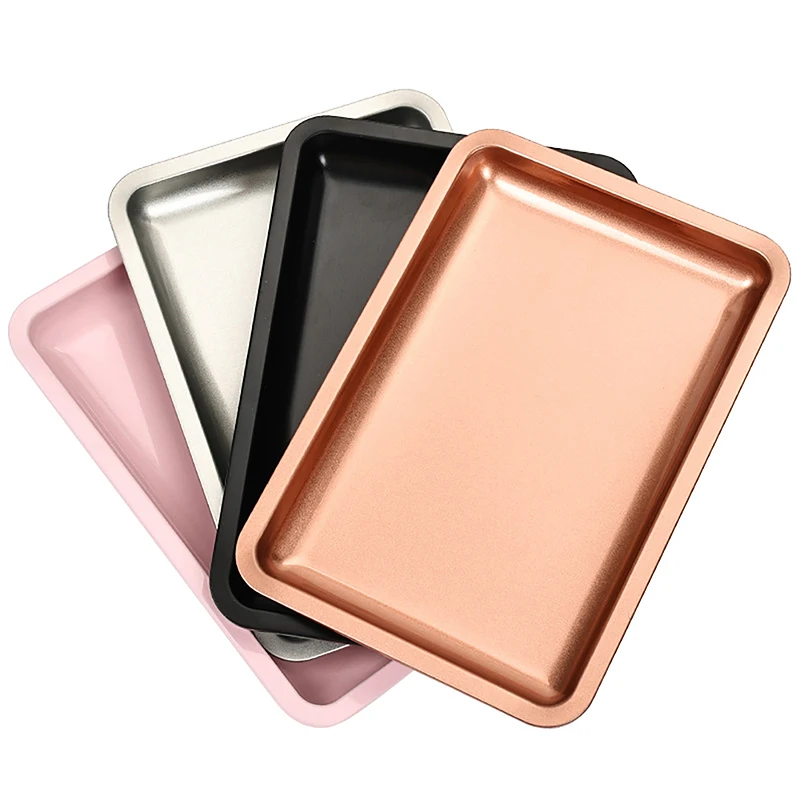 Stainless Steel Cosmetic Storage Tray Jewelry Tray Plate