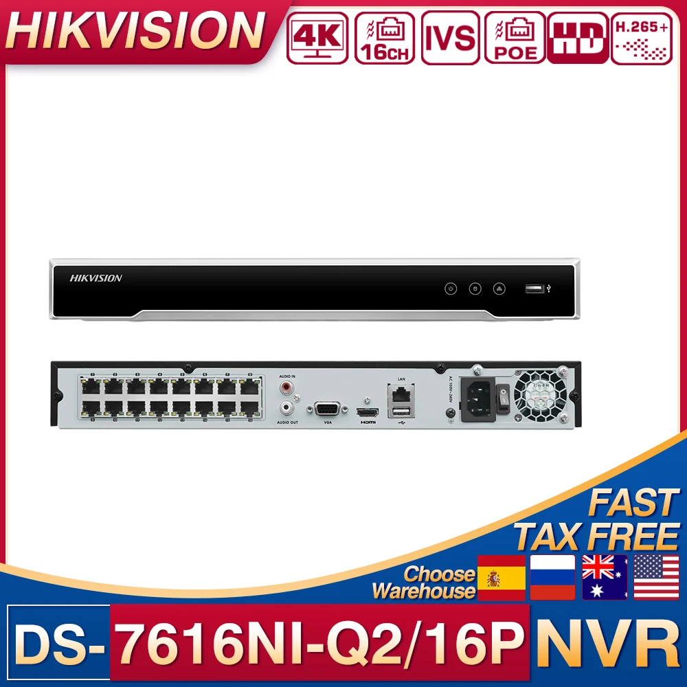 Original-Hikvision-4K-16CH-16-PoE-Port-NVR-DS-7616NI-Q2-16P ...