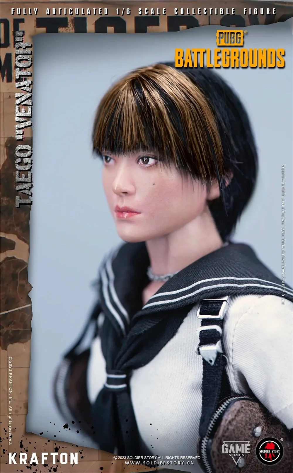 

1/6 Soldierstory SSG-007 SSG007 Winner Winner to be Chicken Series Female Vivid Head Sculpt Carving with Short Hair For Fan DIY