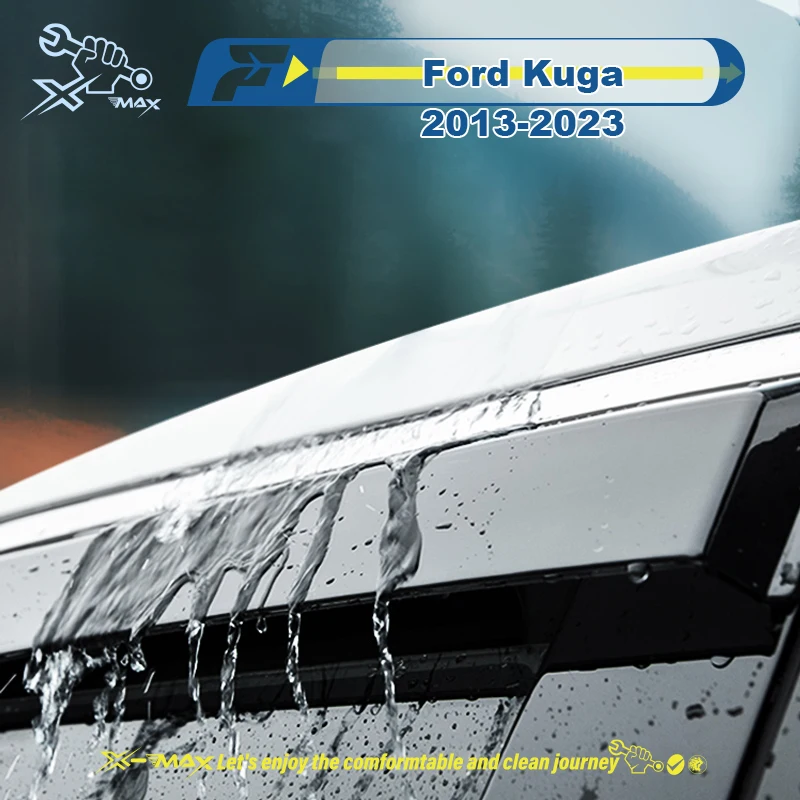 

Дефлекторы воздуха для Ford Kuga 2013-2023, защитные аксессуары от дождя, дым, оконные дефлекторы, вентиляция, воздуховод, все окна, дождь