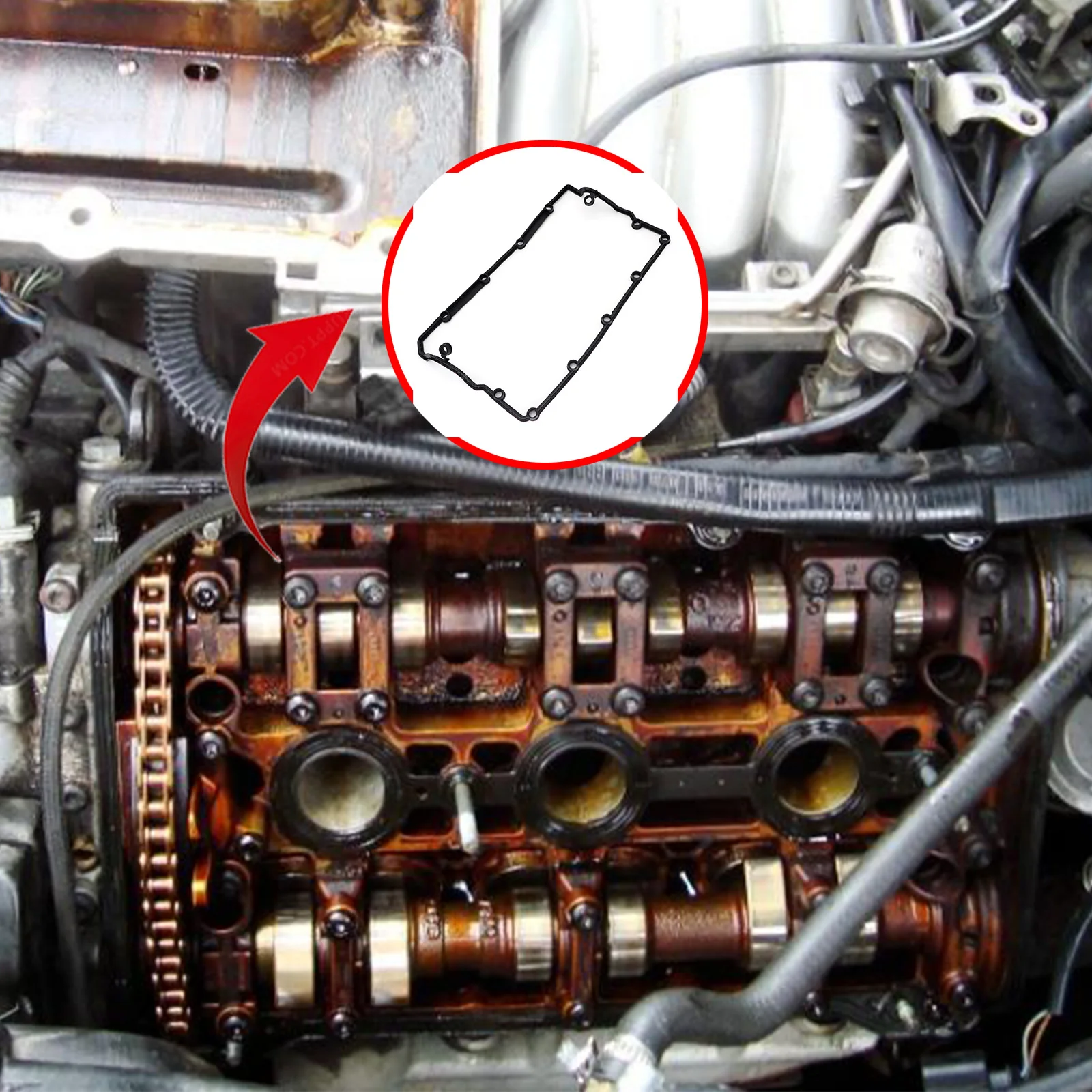 Guarnizione coperchio bilanciere valvola auto parti di ricambio in gomma per motori VW AUDI A3 A4 A8 SKODA FORD TDI PD 100,101 105 115 130 e 150 - immagine 4
