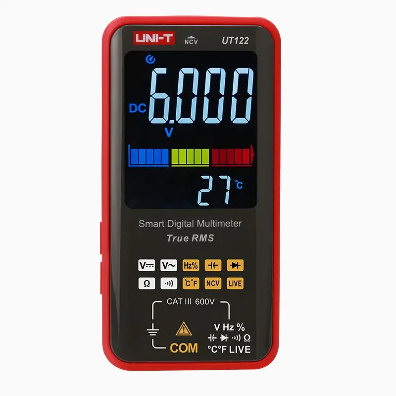 UNI-T Ʈ  Ƽ, True RMS  Ŀн ļ , AC DC  ׽, UT121A UT121B UT122