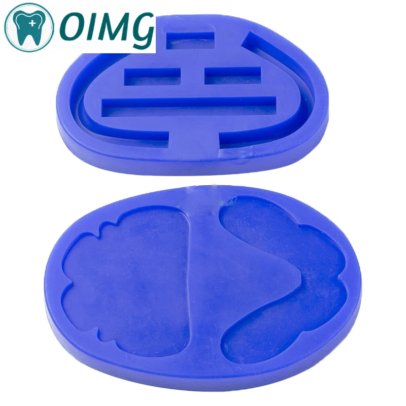 

1Pc Dental Silicone Rubber Individual Tray Wax Rim Bite Implant Molding Mould Dental Lab Denture Wax Teeth Model Base