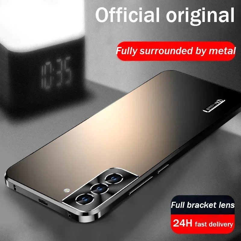 

Metal Magnetic Shell For Samsung Galaxy S23 S21 S22 ultra Phone Case Built in Lens protection aluminium alloy Shockproof cover