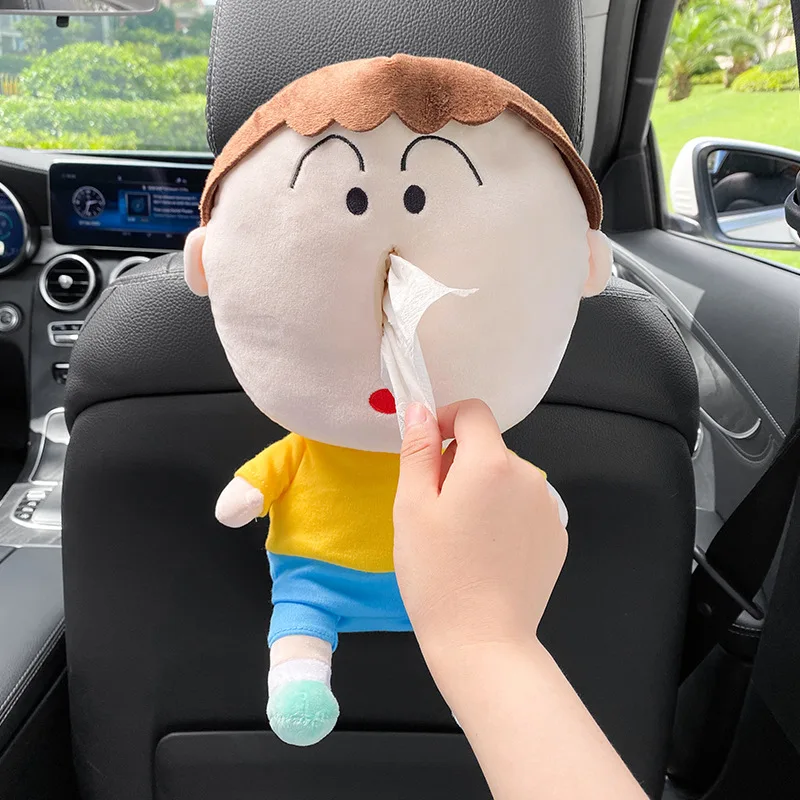 Car Pumping Paper Box Hanger Auto Cute Interior Decoration Supplies Cute Car Good Thing Doll Tissue Box Holder Napkin Box