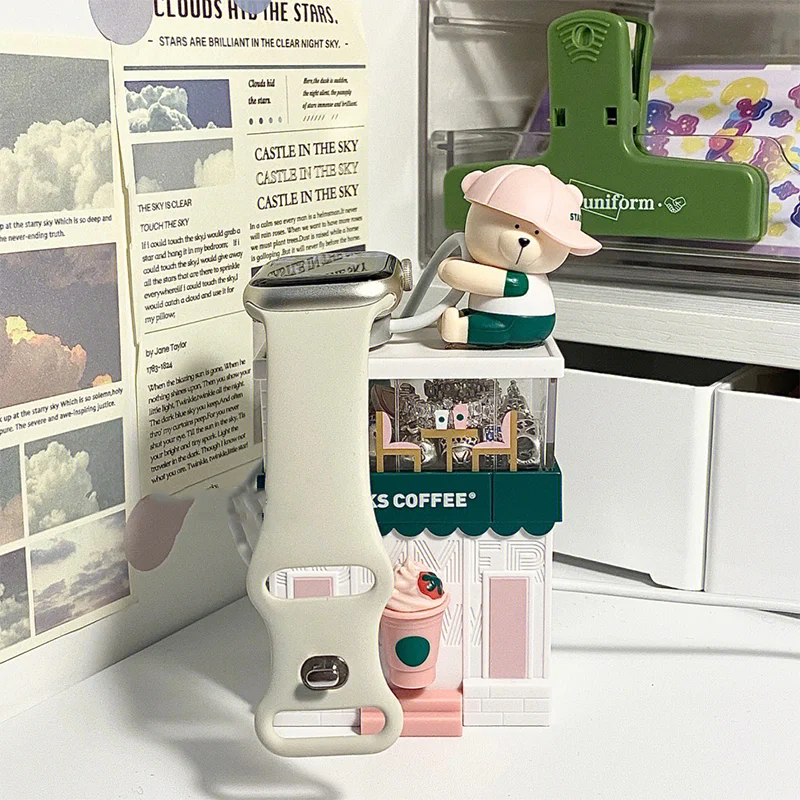 Building Block Charging Station Watch Stand Holder Display Apple Support Watch-Charging Bracket Robot Iwatch Accessories Gift