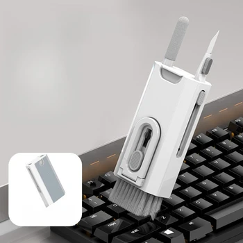 Kit per la Pulizia dello Schermo, Spazzola Morbida per la Polvere del Laptop, Penna per la Pulizia delle Fessure di Telefoni e Auricolari, Strumento Multiuso per la Pulizia dello Schermo