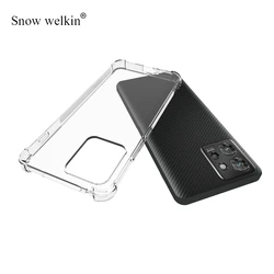 Crystal Clear Soft TPU Shockproof Back Cover with Airbag Buffer Protection (Transparent)