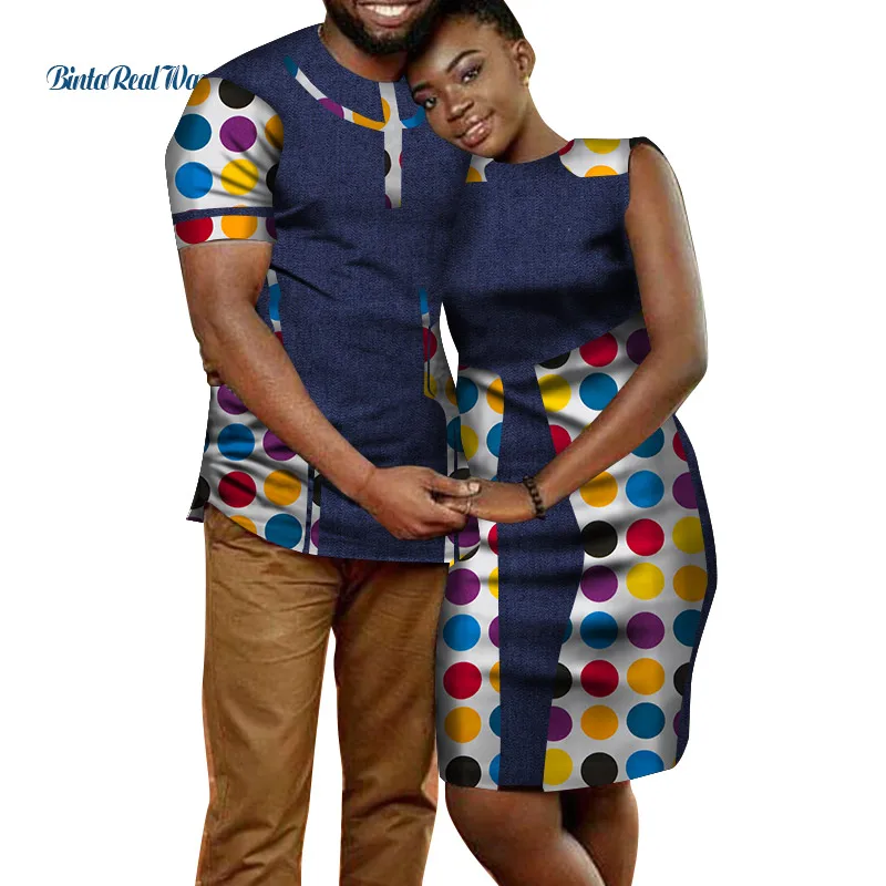 

Милая одежда для влюбленных пар, платья с Африканским принтом в стиле пэчворк для женщин, базин богатые мужские длинные рубашки, одежда в африканском стиле WYQ240