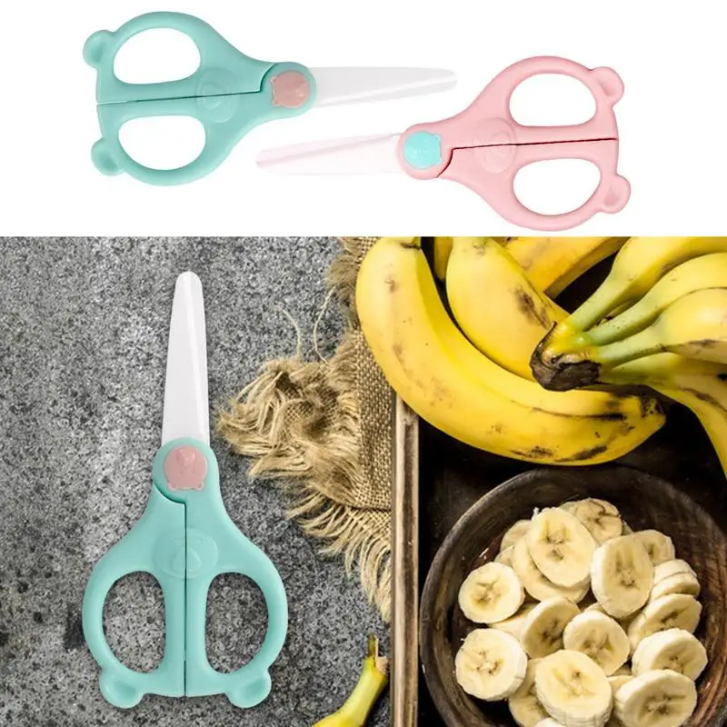 

Food Scissors Slicer Shears With Protective Cover Food Supplement For Fruits Veggies Chicken Noodles Meat Kitchen Shears Sewing