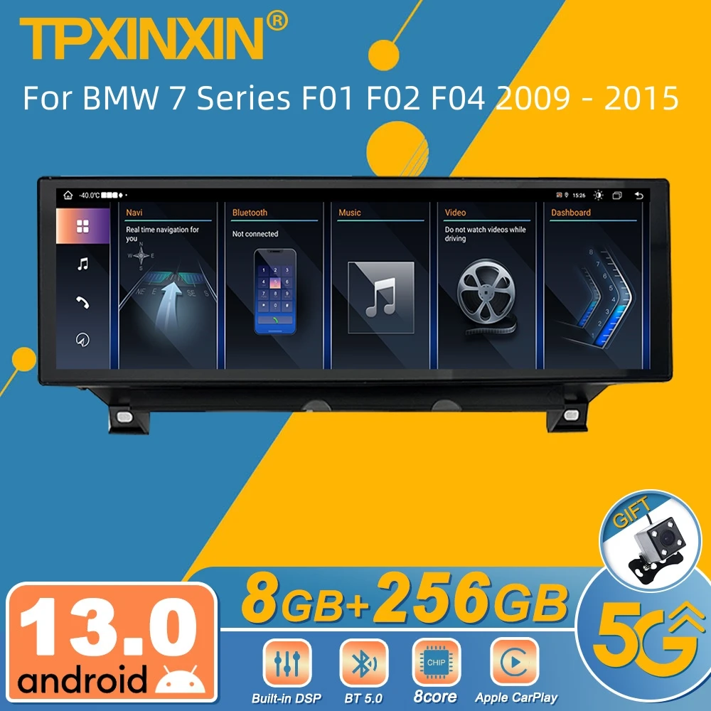 Per Bmw Serie 7 F01 F02 F04 2009 - 2015 Autoradio Android Ricevitore Stereo 2Din Autoradio Lettore Multimediale Gps Navi Unità Principale