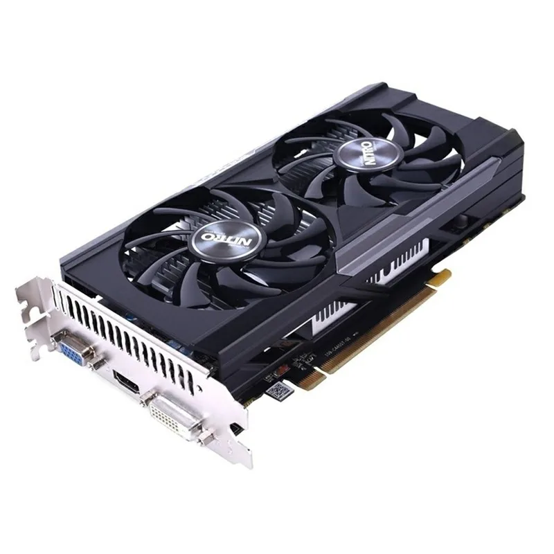 Original SAPPHIRE AMD R7 350 2GB Graphics Cards GPU AMD Radeon R7350 2GB Video Card Computer PC Game Office Map DVI PCI-E HDMI graphics card for desktop