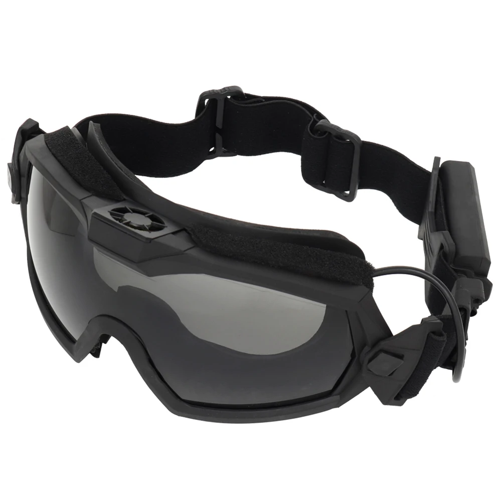 Outdoor Sports Glasses with Micro Fan Airsoft Paintball Goggles Scratch-resistant Eye Protection Safety Eyewear for Hunting safety goggles polarized sports glasses tactical goggles shooting glasses polarized goggles