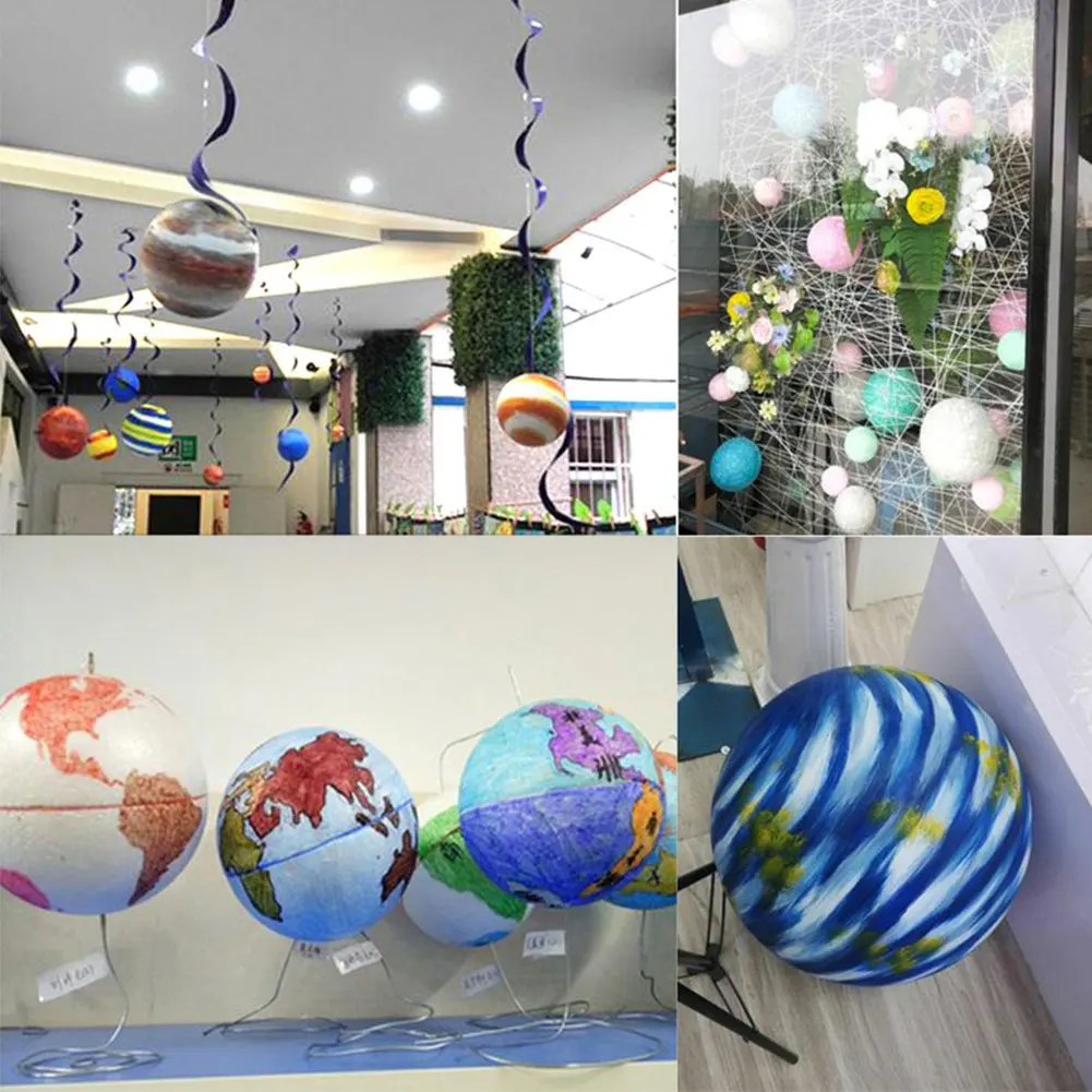 

Foam Ball DIY Painting Crafts Mini Christmas Tree Hanging Decoration Making Children Toys Wedding Party Ornaments Supplies