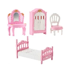 Miniature Home Furniture Set with Doll Accessories for Every Room - Perfect Gift (Bedroom)