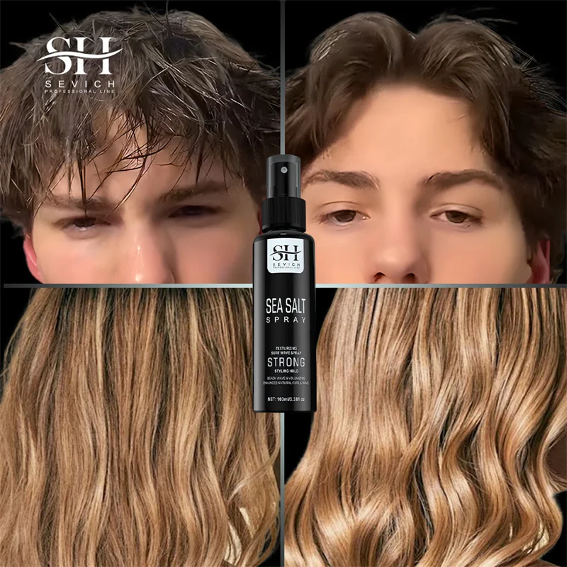 100ml Natural Sea Salt Spray for Men Salt Water Hair Mist Hair Volumizing Thickness Wave Curls Seasalt Spray Styling Mist