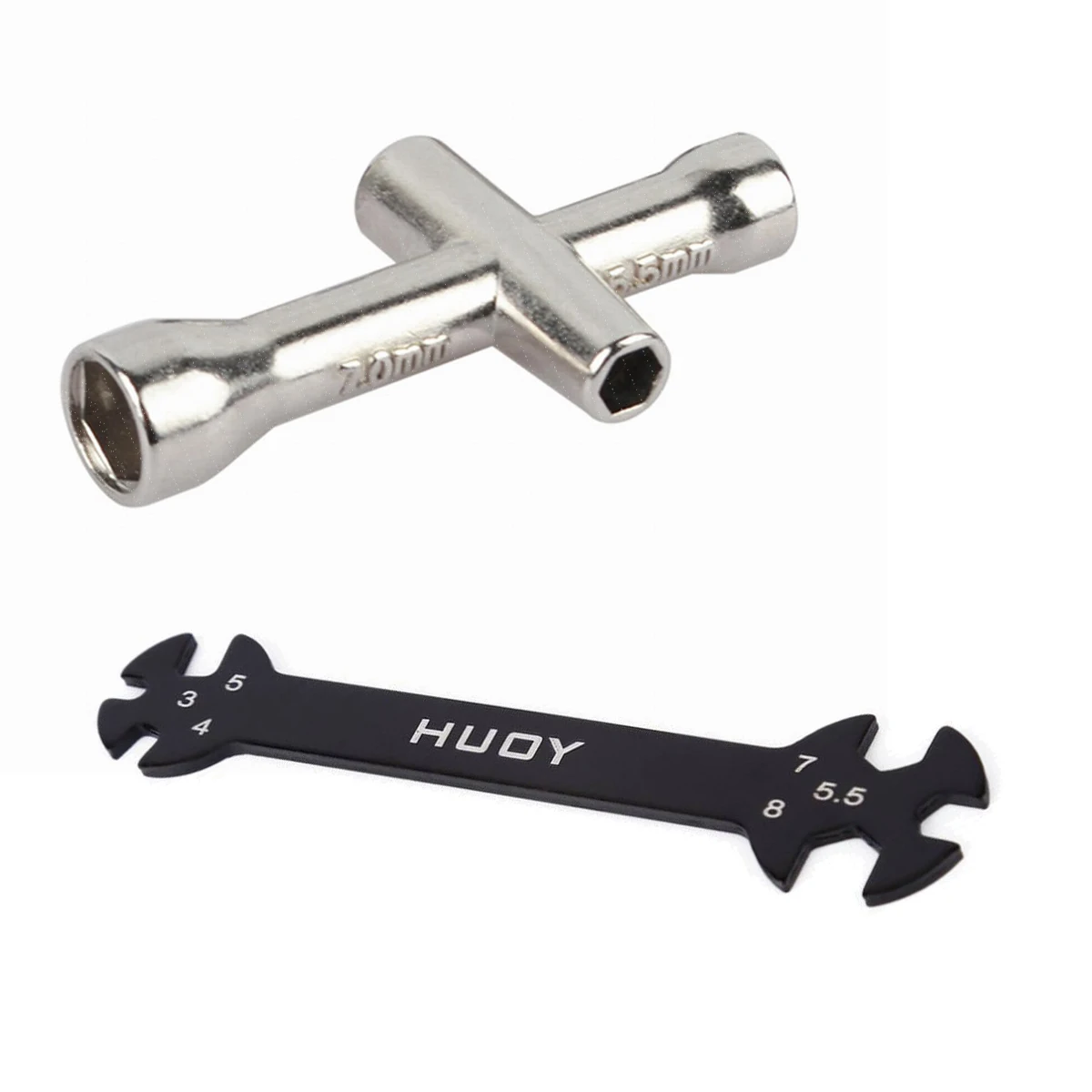 

RC Car Tool Nut Screw Wrench Cross Wrench Hex Socket Repair Tool for HSP Traxxas Trx4 Tamiya HPI Kyosho D90 Axial SCX10 Arrma