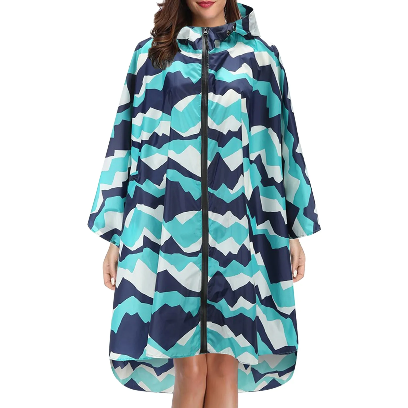 Adult Raincoat Female Fashion Hiking Long Increase Waterproof Windbreaker Light Body Poncho Male Japanese And Korean Version