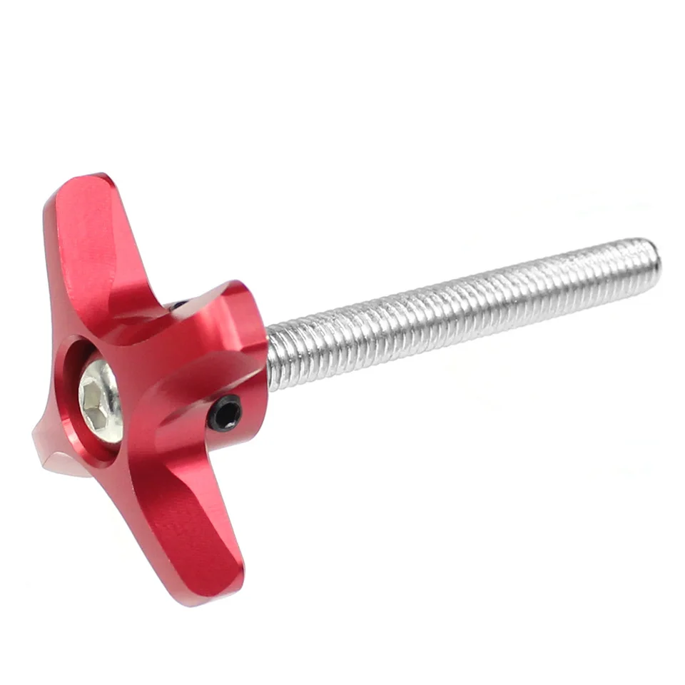 M5 x 10mm Filetage mâle Bouton serrage Molette Poignée Vis pouce type