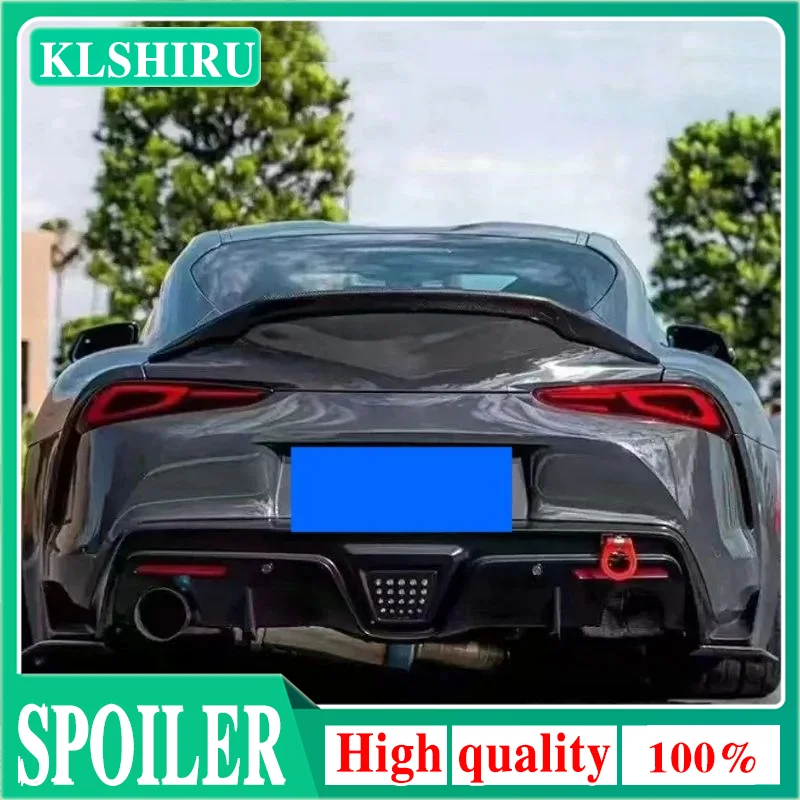 

High Quality Carbon Fiber Spoiler Rear Boot Racing Trunk Wing For Toyota Supra A90 MK5 2019 -2022 FRP Car Styling Bumper