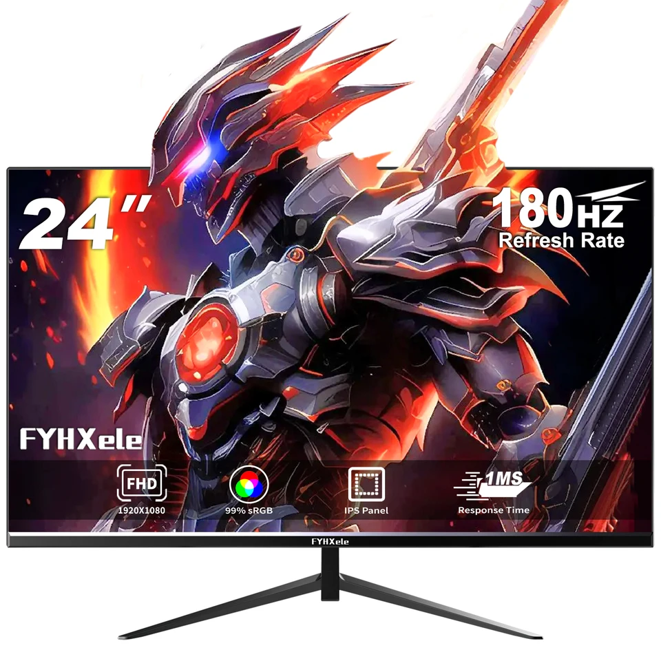 FYHXele 23.8インチ LEDモニター Fyhxele-pcゲーミングモニター,タイプC LCDディスプレイ,ips