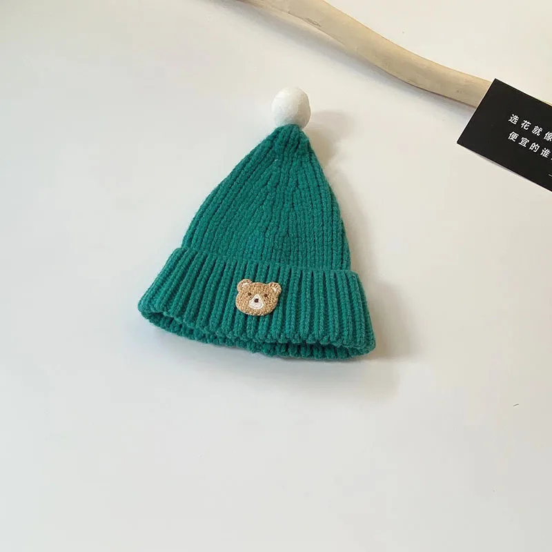 Winter Baby Knitted Hat Infant Bear Head Woolen Cap