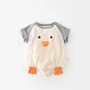 Summer Baby Bodysuit Short Sleeve Boys One Piece Waffle Infant Girls Clothes 5