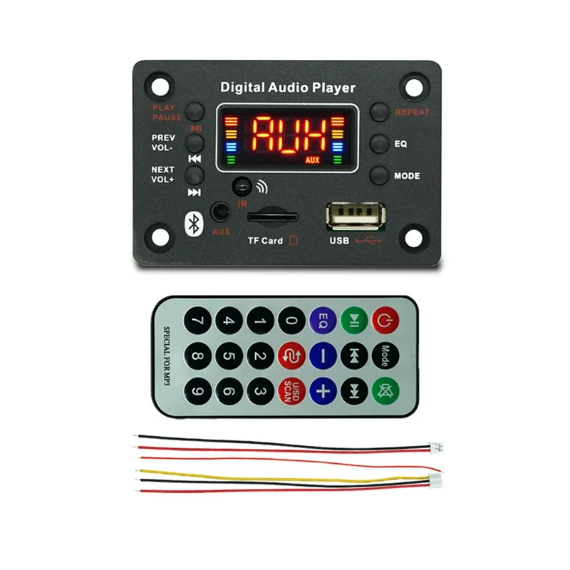 Modulo Lettore Mp3 Bluetooth-Compatibile Jq-N95 Con Amplificatore Di Potenza Scheda Di Decodifica Amplificatore Modulo Radio Fm Per Auto