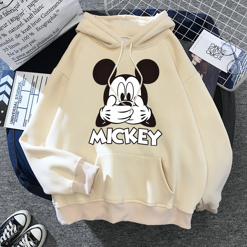 thumbnail image 1 of Sudadera con capucha Kawaii de los años 90 de Minnie Disney, Top corto de Mickey Mouse, sudaderas con capucha para mujeres, sudadera para niños y niñas, ropa de calle Harajuku, 1 of 5