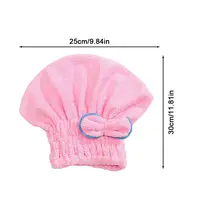 1pc Bow Knot Hair Drying Cap Towel Ultrafine Fiber Cute Bath Cap Quickly Dry Hair Shower Hat Water Uptake Bathing Cap Portable 6