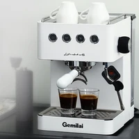 Italian Semi-automatic Home Coffee Machine Professional Barista Coffee Maker Small Cappuccino Coffee Machine with Steam Nozzle 1