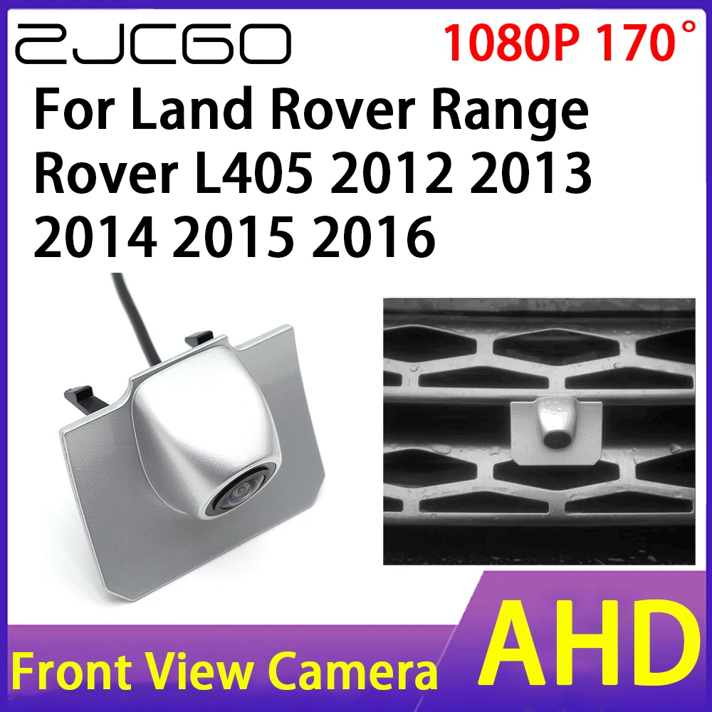

ZJCGO Front View Camera AHD 1080P Waterproof Night Vision CCD for Land Rover Range Rover L405 2012 2013 2014 2015 2016