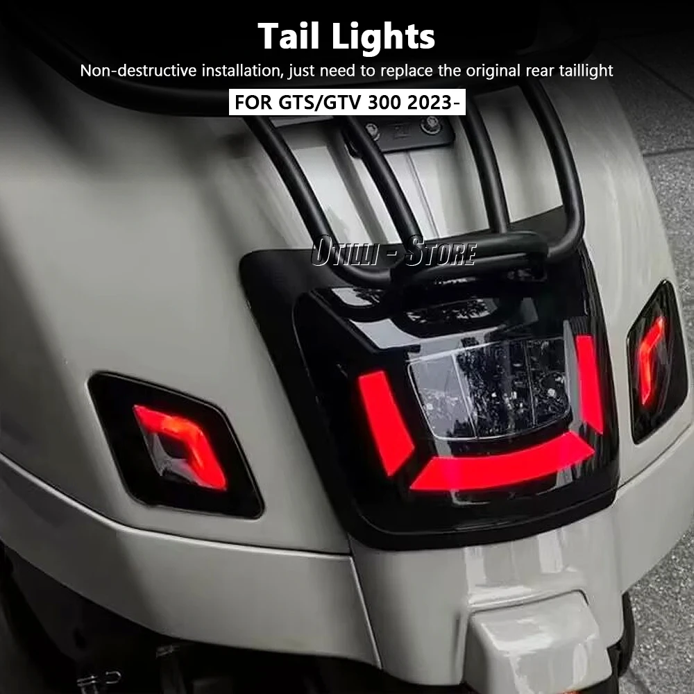 LED Light Tail Rear Lights Brake Stop Lamp For Vespa GTV GTS 300