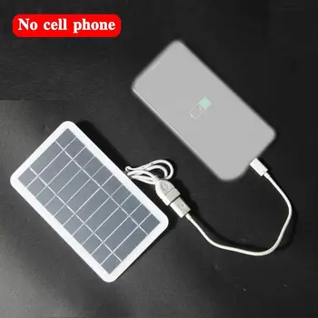 Caricatore del pannello solare USB 5V 2W 400mA Uscita del pannello solare portatile Sistema solare portatile esterno USB per caricabatterie per telefoni cellulari