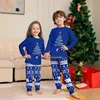 Christmas Matching Pajamas Set Mom Dad Kids Set Xmas Pjs Long Sleeve Top+Pants 2 Pieces Suit Baby Romper Warm Pjs Homewear Look 3