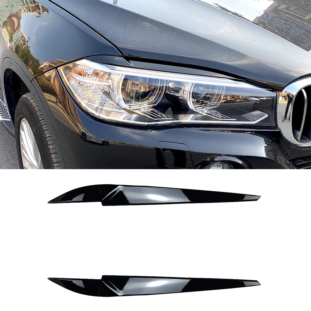 

Глянцевая черная/карбоновая передняя фара для BMW X5 X6 F15 F16 2014-2018