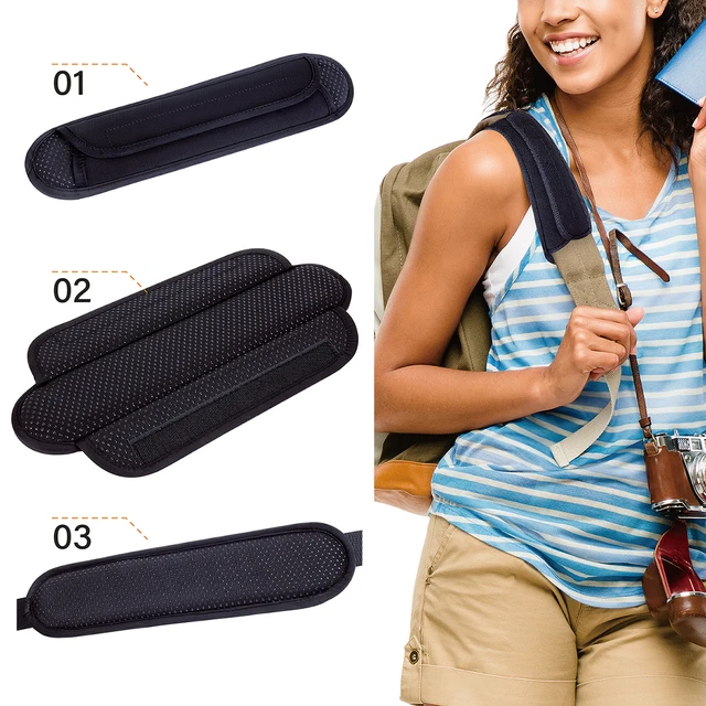Luggage Strap JIYIN Shoulder Strap Pad, Black Backpack Strap Pads