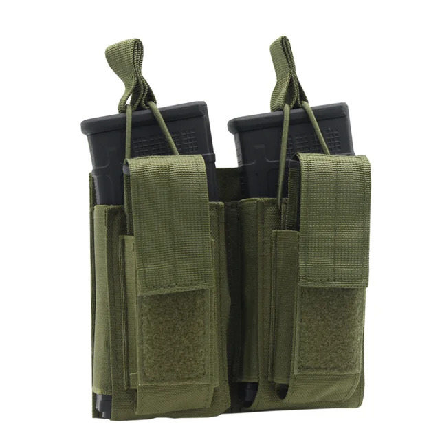 Double Pouch Green