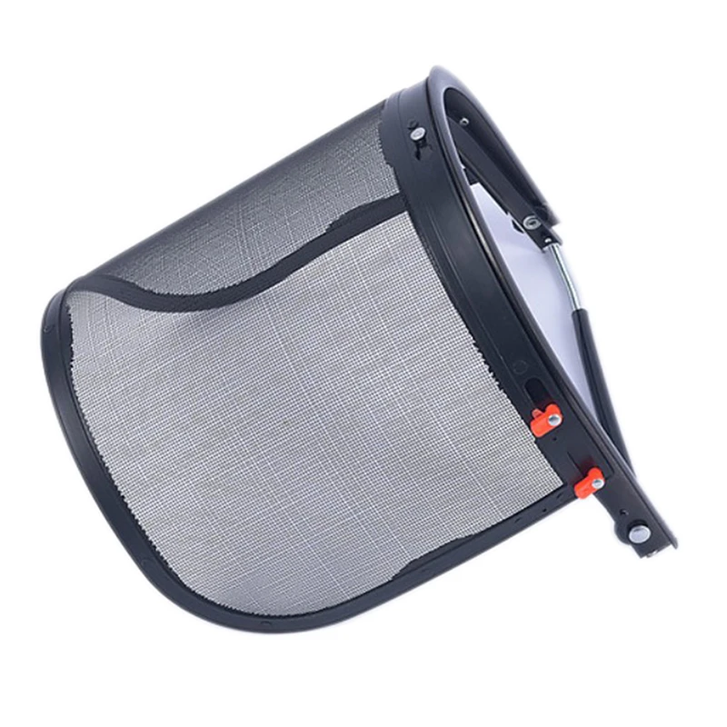 Garden Grass Trimmer Safety Helmet Hat Full Face Mesh Visor Protection, mesh face protector cap