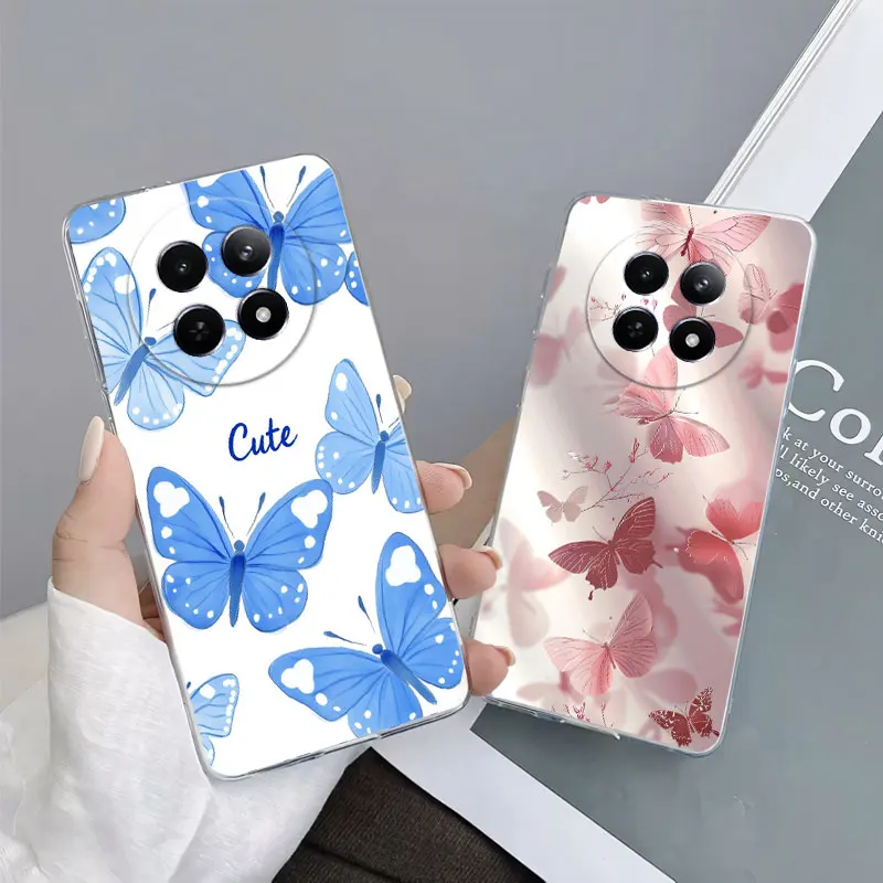 Marble Clear Soft Silicone Phone Case with Cute Cat Design