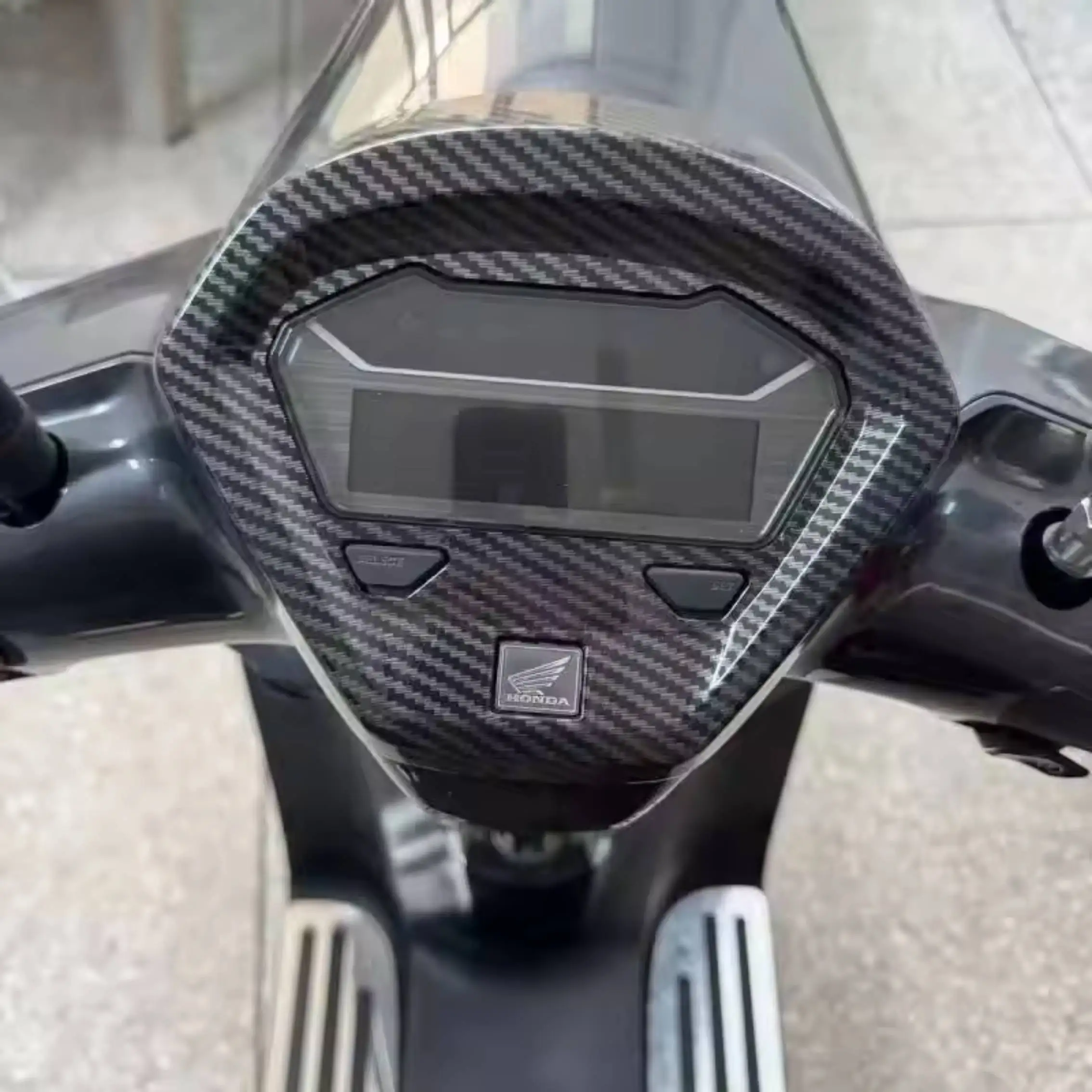 오토바이 계기판 커버 탄소 섬유 인쇄 장식 커버 Honda Giorno125용 오토바이 개조