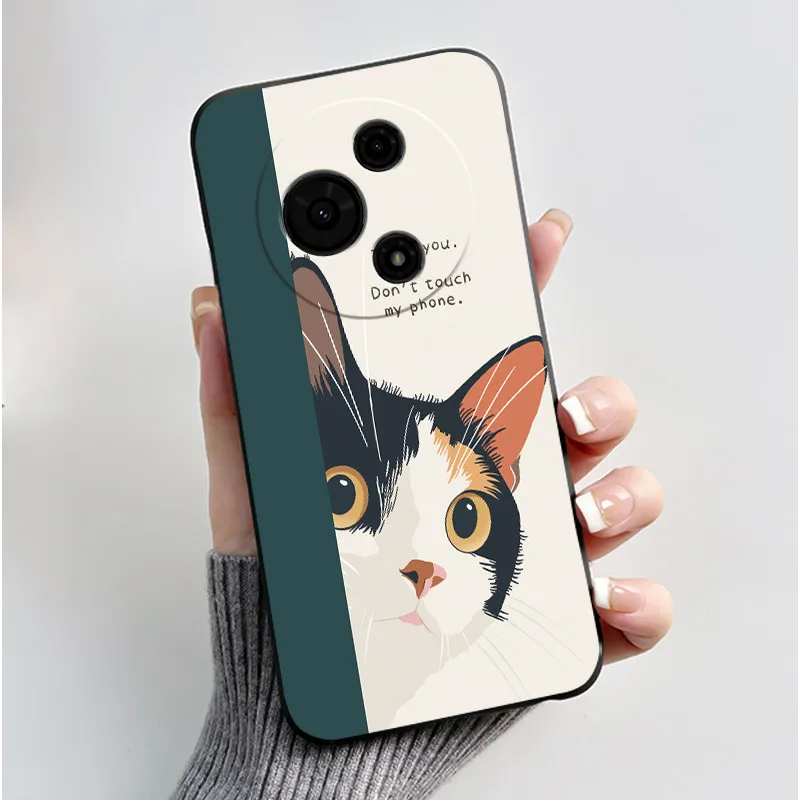 Happy Milk Tea Rabbit Design Anti-Scratch Soft Black Phone Case