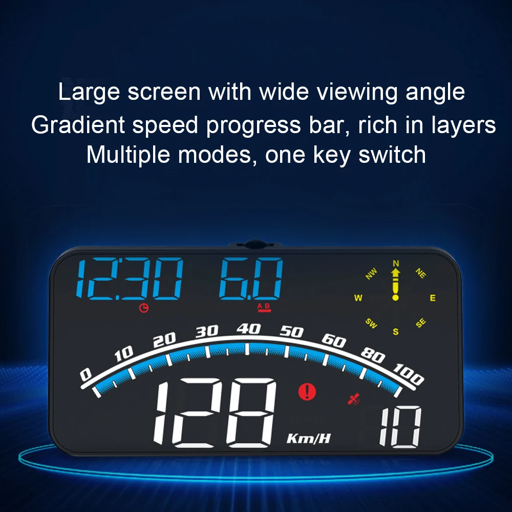 G10 5.5 inch Car HUD GPS Head Up Display Speedometer Odometer LED