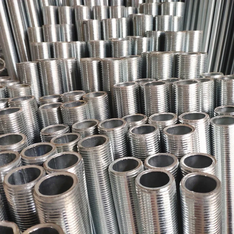 Lamp Tooth Tube M10 M12 M16 M20 M25 Hollow Tube Pipe Thread Straight Zinc External Outer Thread Chandeliers LED Lamp Accessories Thread Adapter Hollow Tube Nut