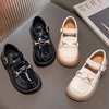 Girls Leather Shoes for Party Wedding Children Black Performance Shoes Thick Bottom Fashion Kids Princess Mary Jane Shoes 2