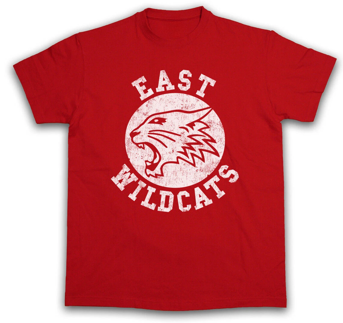 Mens New Clothing Summer Cotton EAST WILDCATS T-SHIRT High School