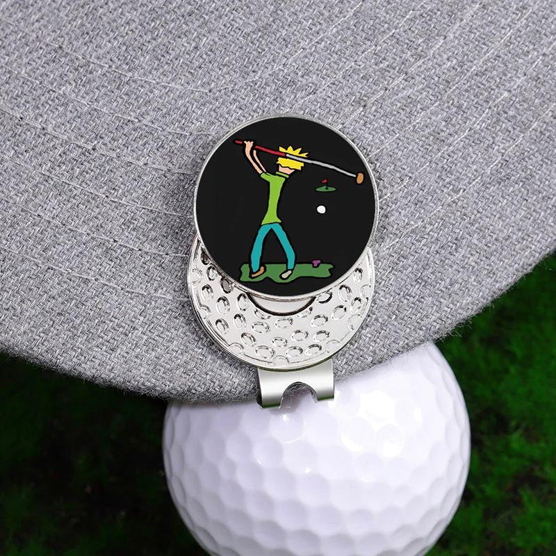 Golf Ball Mark Golf Hat Clip Enamel Clips Jewelry Gift