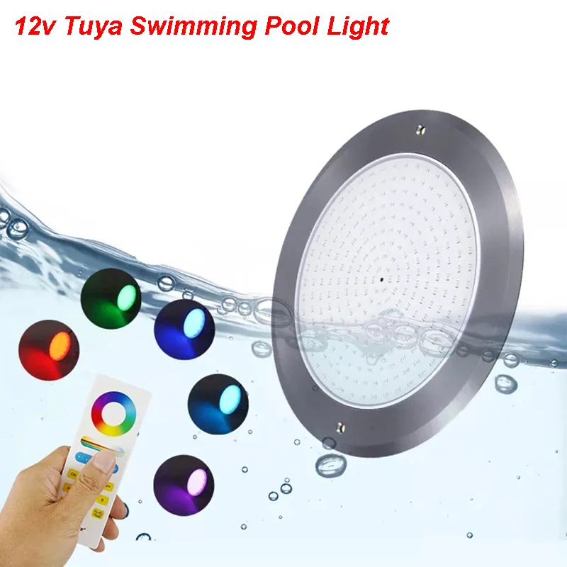 

TUYA WiFi 18W 25W 35W LED Pool Light Smart Phone App RF Resin Filled Under Water 12V Swimming Pool Lamp Bulb Underwater Lights