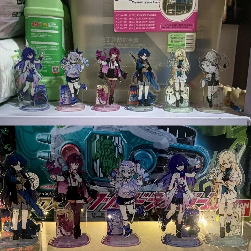 Honkai: Star Rail Acrylic Figure Stand - Blade & Kafka with Cats Desk Decor Ornament